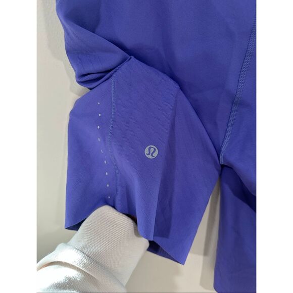 Lululemon SenseKnit Running High-Rise Short 10" Charged Indigo Size 12 - Picture 4 of 6